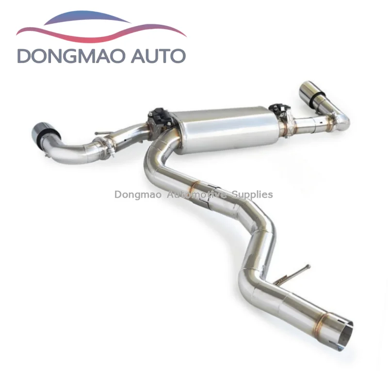 For BMW 225I 230i G42 B48 2.0T 2020-2024 tailgate cat back exhaust pipe with valve motion exhaust system muffler