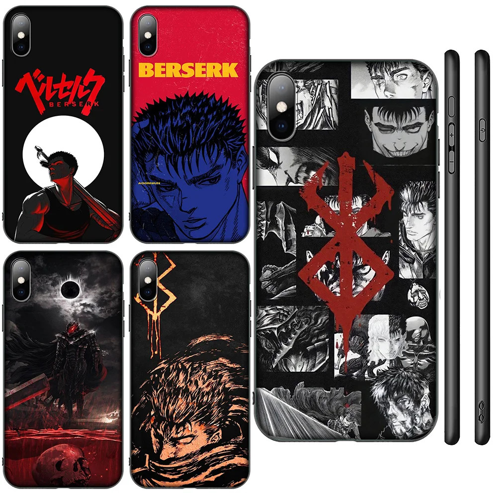 HA9 Anime Berserk Guts Soft Case for Huawei Nova 5T 4E 3i 3 2 2i Y6 Y6P Y7 Y9 Honor 20 20s 9X 7C Prime Lite 2019