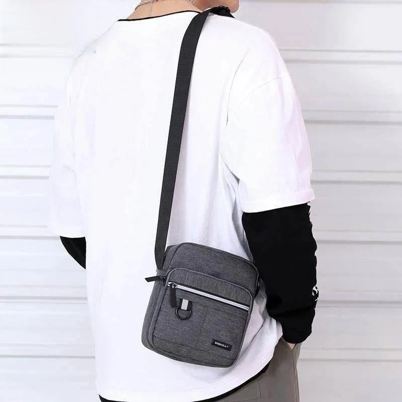 

New 2023 Men's Oxford Cloth Casual Lightweight Single Shoulder Backpack for Travel Grandpa Crossbody Bag Wear Resistant