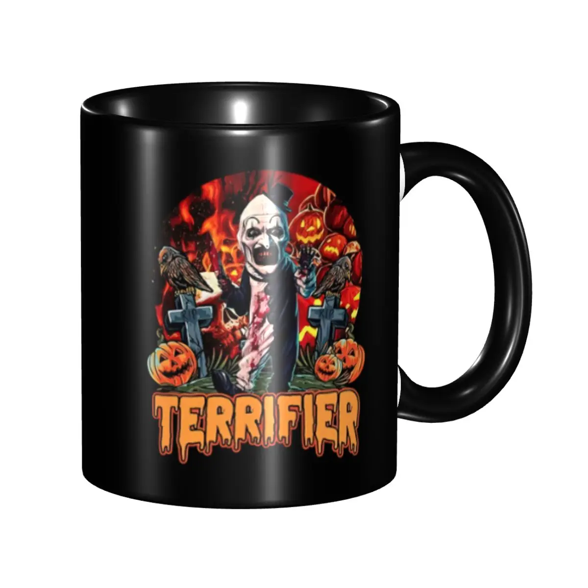 Personalized Halloween Horror Movie Terrifiers Coffee Mug DIY Ceramic Tea Milk Cups
