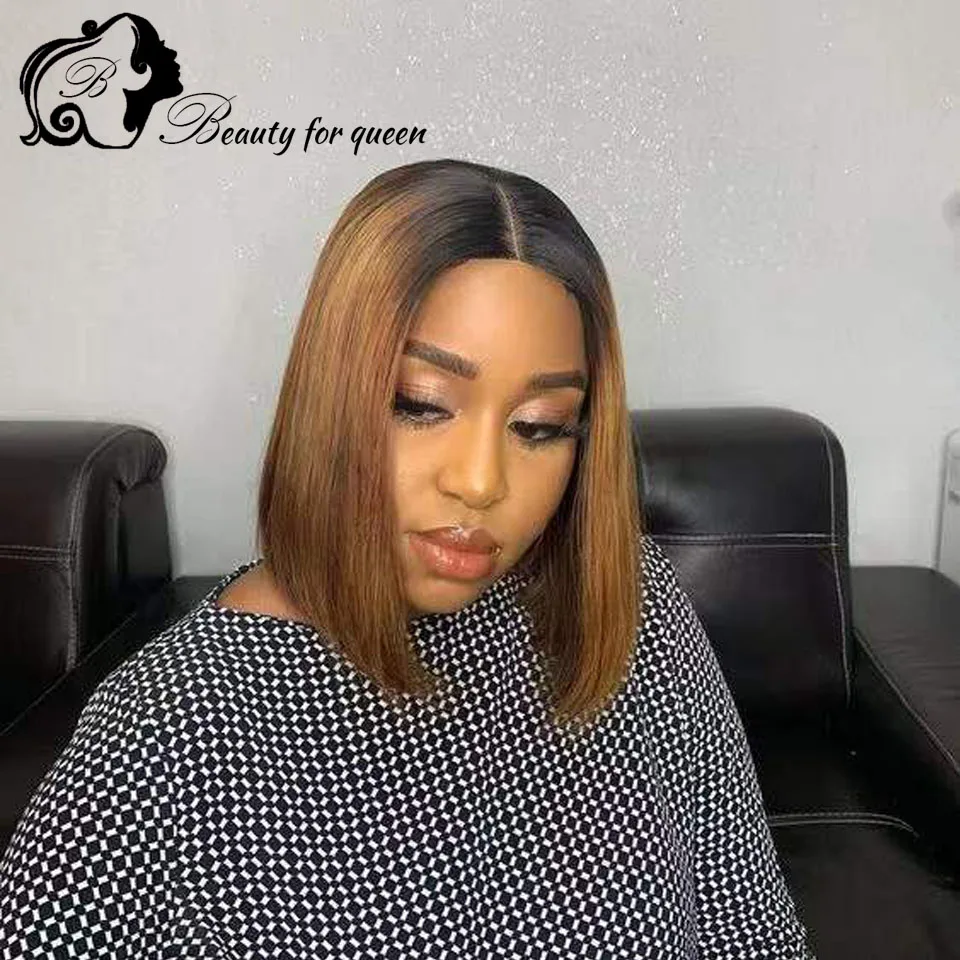 

Высококачественный прозрачный HD-парик с кружевной передней частью, бразильские окрашенные человеческие волосы, 13x4, 1B, темно-коричневый, прямой, короткий боб