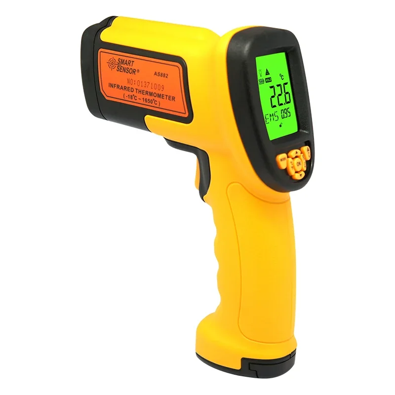 AS872 SMART SENSOR Non-contact Infrared Thermometer Digital Thermometer LCD Display IR Temperature Measurement Thermometer