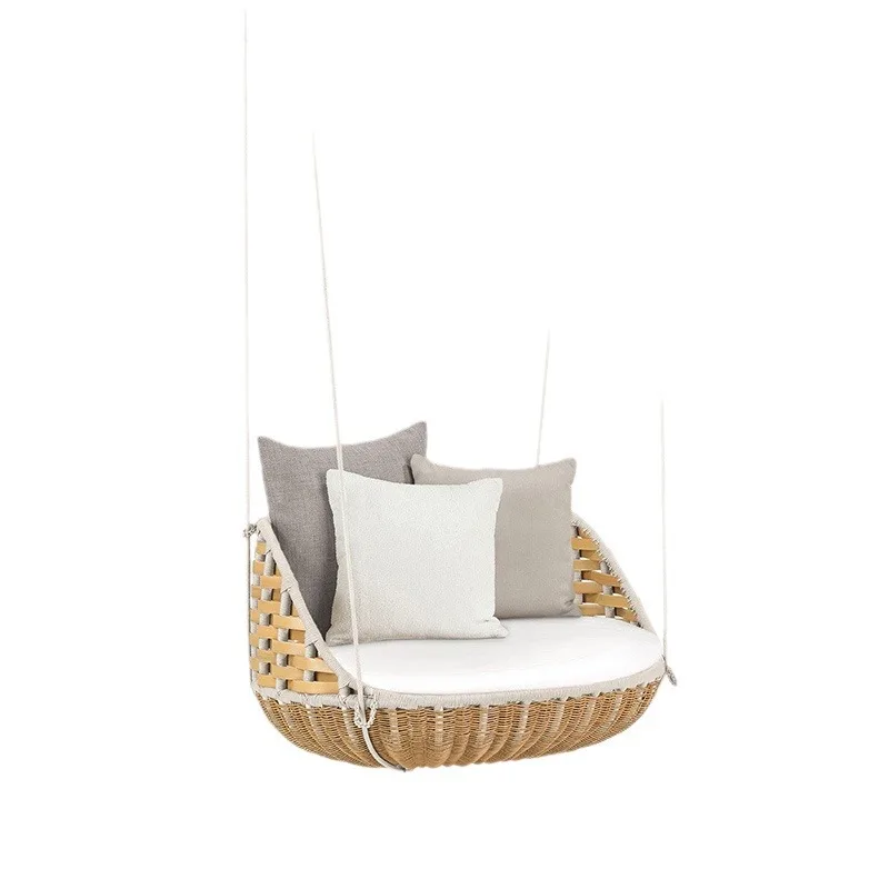 

Outdoor hanging basket swing indoor leisure rattan chair outdoor dew