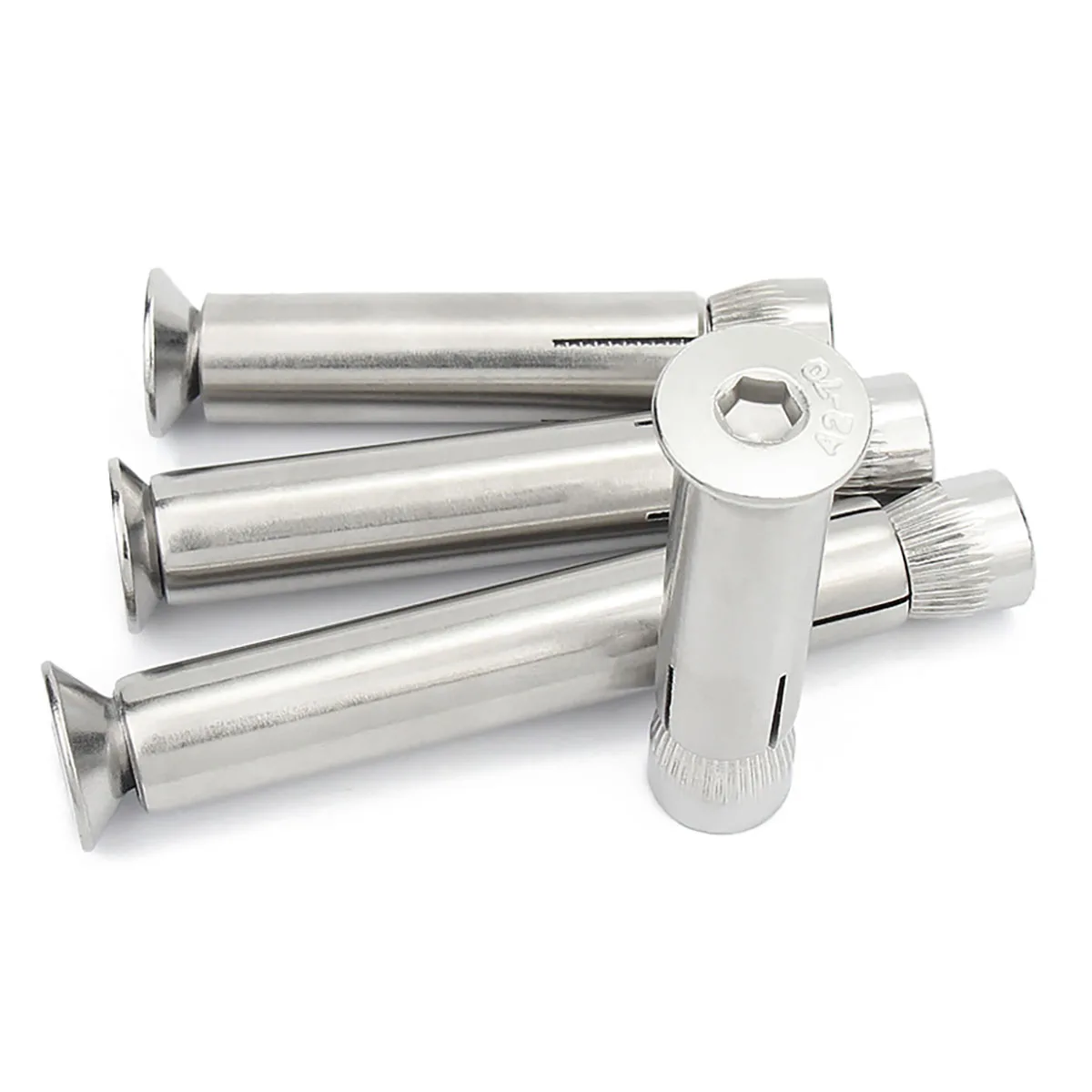 304 Stainless Steel Built-In Expansion Screw / Countersunk Hexagon Socket Expansion Bolt