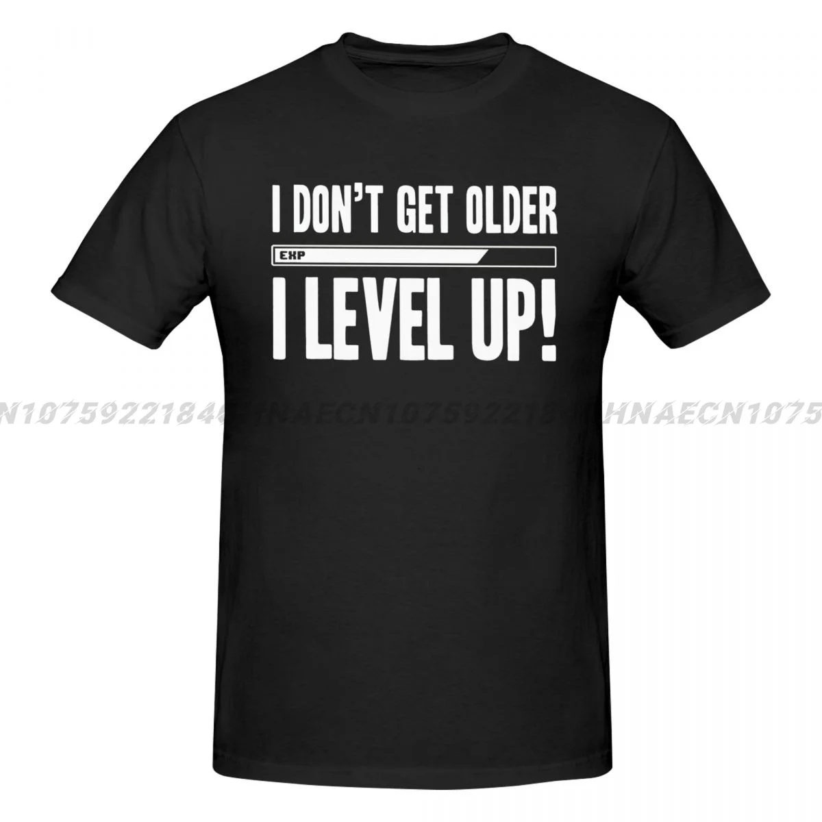 I Don It Get Older I Level Up Oldi Men's Over Size T-shirt Fashion Casual Short Sleeve Vintage Women Y2K Shirts