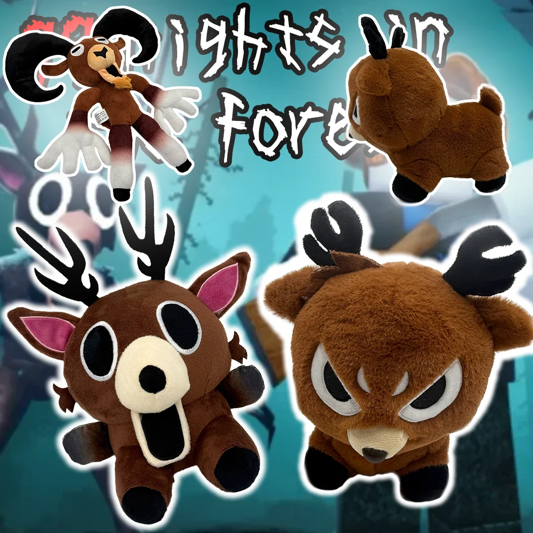 

TreasuringU 2026 New 99 Night Soft Doll In The Forest Plush Toys Game Brown Stand And Sit Elk Deer Stuffed Dolls Christmas Gifts