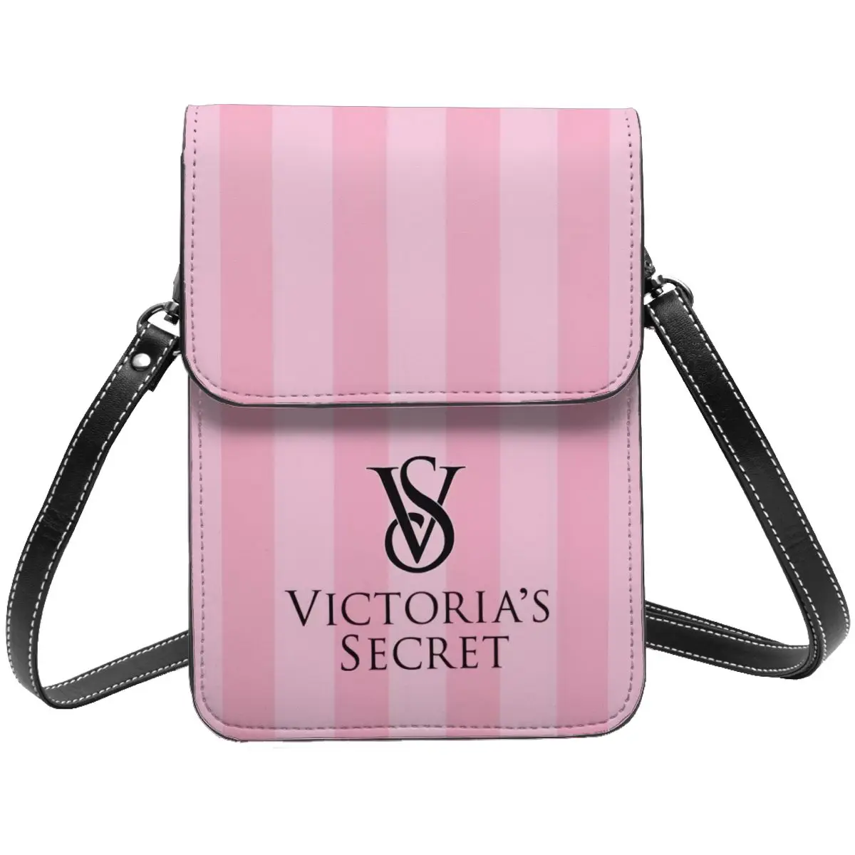 Like-Victoria-S-Secret-Style Leather Small Cell Phone Purse with multiple storage spaces, Easy to see phones, cards, and cash