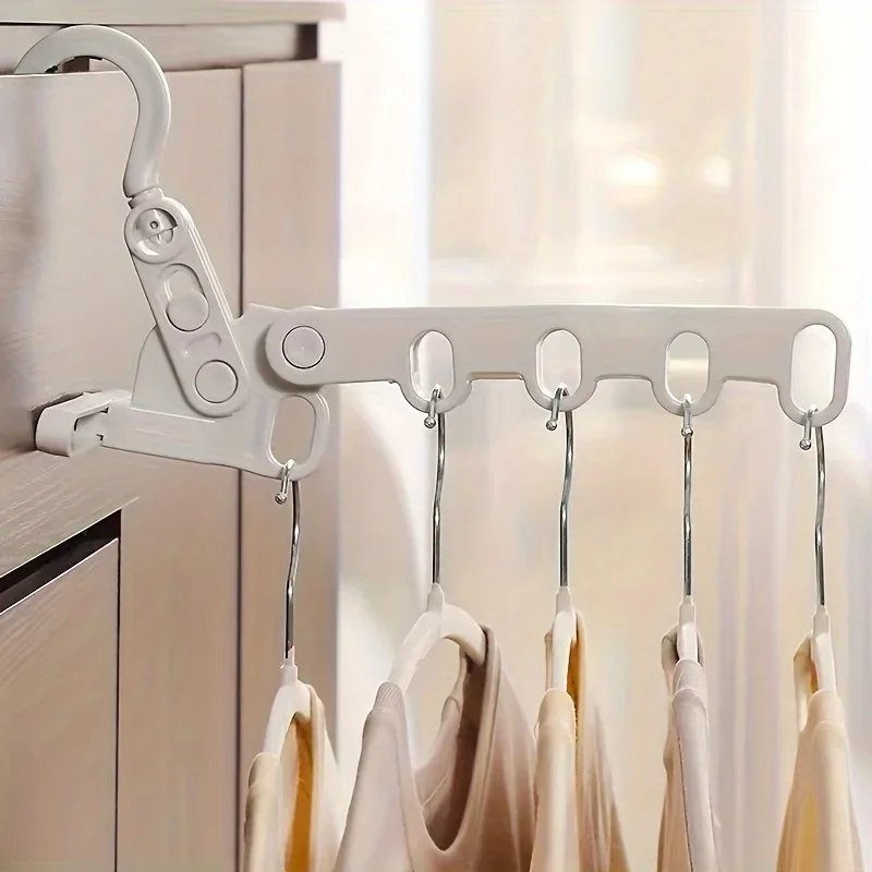 Travel Folding Hanger,Multi-Functional Travel Clothes Hanger,Laundry Room Hanging Rack,for Travel, Hotel Stays, Business Trips