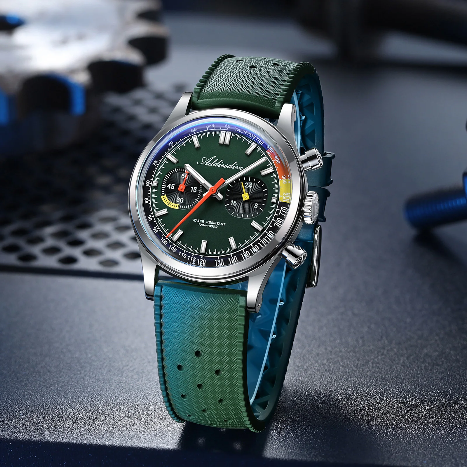 

ADDIESDIVE NEW Men's Fashion Quartz Watch Super Luminous Chronograph Watches 10Bar Waterproof Bubble Mirror Glass AD2549 Watches