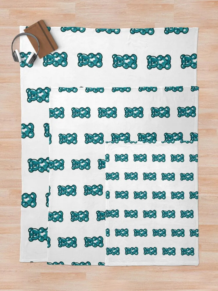 Gummy Bear- blauwe deken