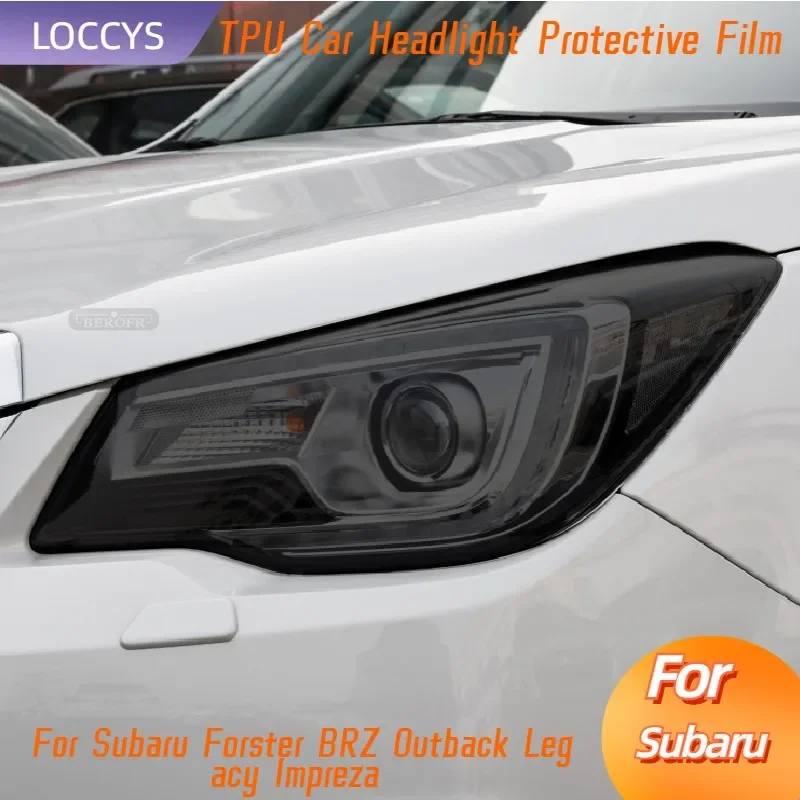 

Car Headlight Tint Film Smoked Black Protective TPU Light Sticker Accessories For Subaru Forster BRZ Outback Legacy Impreza