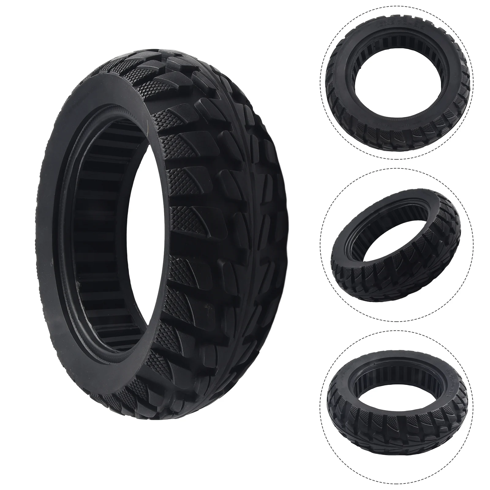 

10 Inch 10x2.70-6.5 Solid Tire 70/65-6.5 Uni-versal Explosionproof Nonpneumatic Tyre For Electric Scooter Self-balancing Car