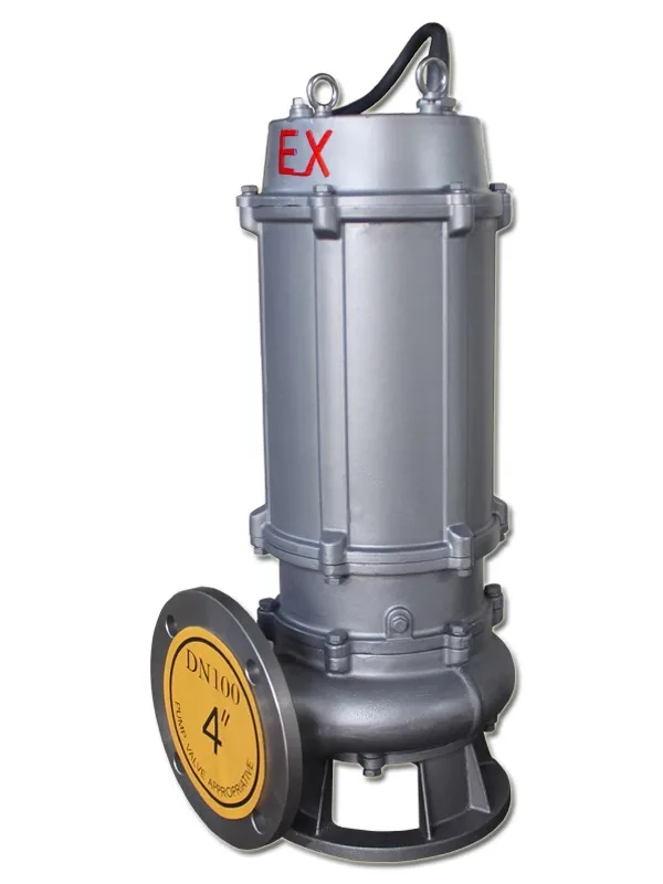 Stainless steel explosion-proof submersible BQW sewage discharge submersible LNG station rainwater lifting pump 380V