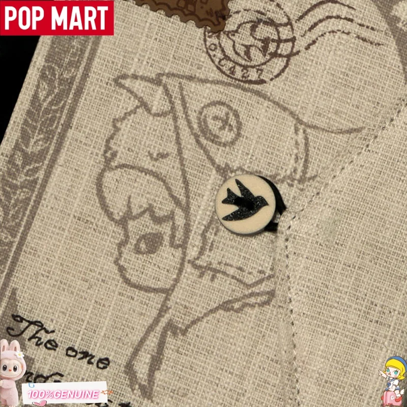 POPMART Hirono Mist-Walker Series Fabric Passport Holder Peripheral Gifts Kawaii Plush Pendant Blind Box Toys Gift For Fans - view 3