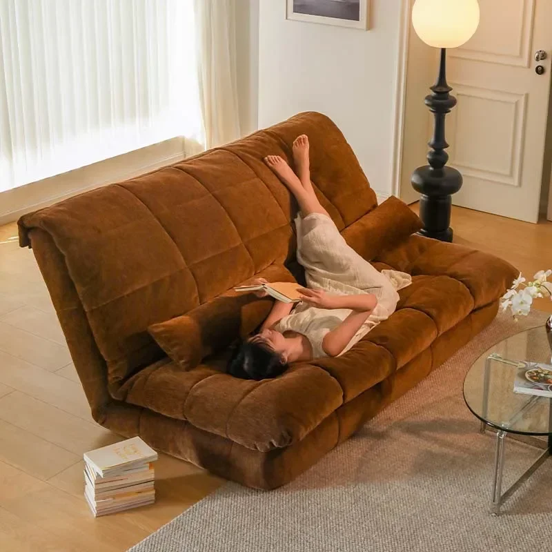 

Lazy Back Convertible Sofa Bed Large Double Foldable Living Room Sofas Puffs Lounge Sleeper Ergonomic Muebles Trendy Furniture