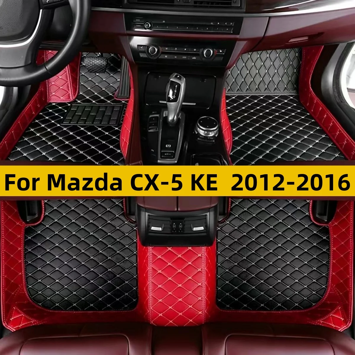 Custom Car Floor Mats For Mazda CX-5 CX5 KE 2012 2013 2014 2015 2016 Floor Mats For Cars Waterproof Full Set Mat Accessories