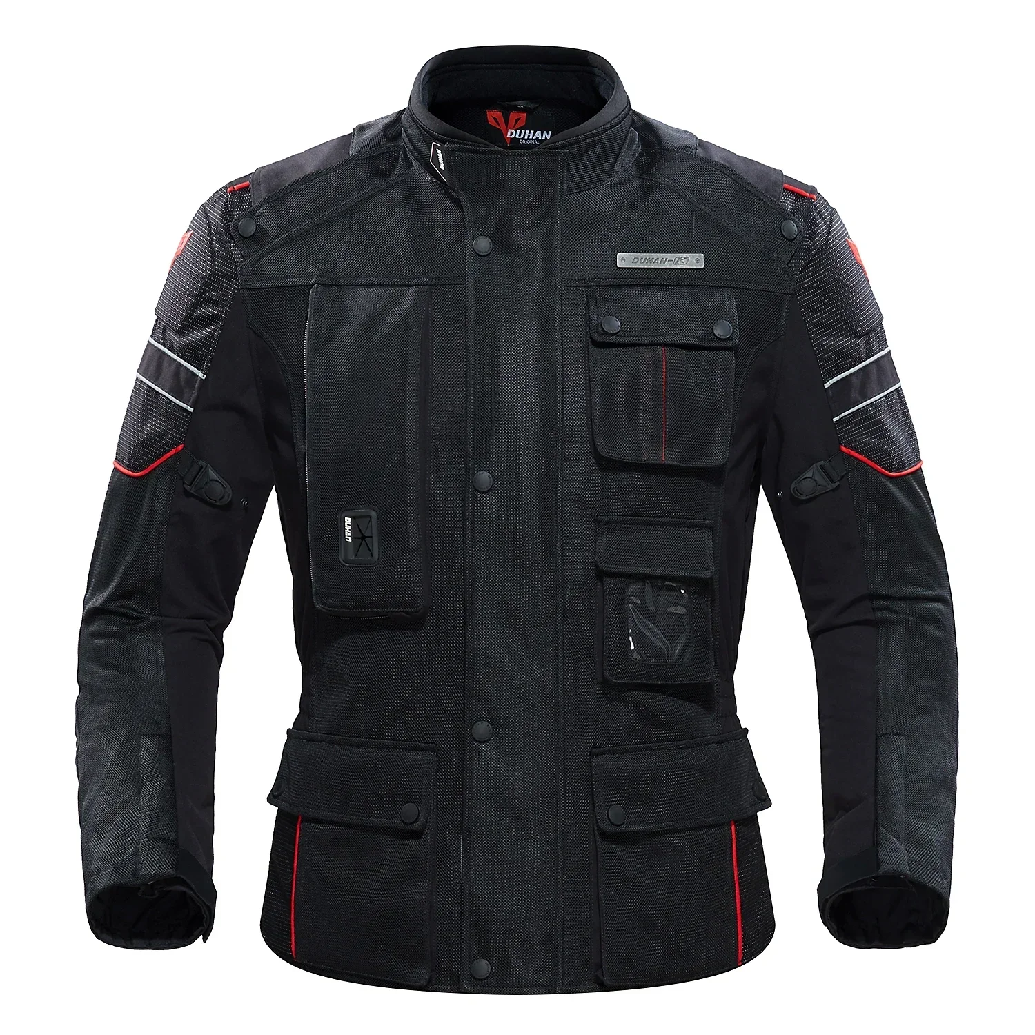 DUHAN Black Men Breathable Protect Your Body Motorcycle Airbag Jacket