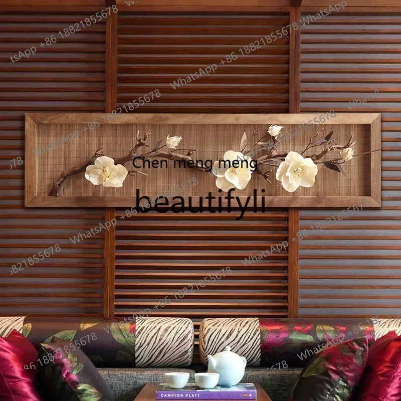 zqxThree-dimensional dried flower wall decoration, Thai entrance wall decoration, wabi sanfeng wall pendant