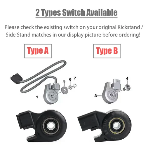 Imagen 2 del producto R1200GS S1000RR F650 F800 GS interruptor de soporte Sensor de seguridad para BMW R1150 R1200 R/RS/RT/GS/RT K1200 K1300 K1600 G650 F800S HP4