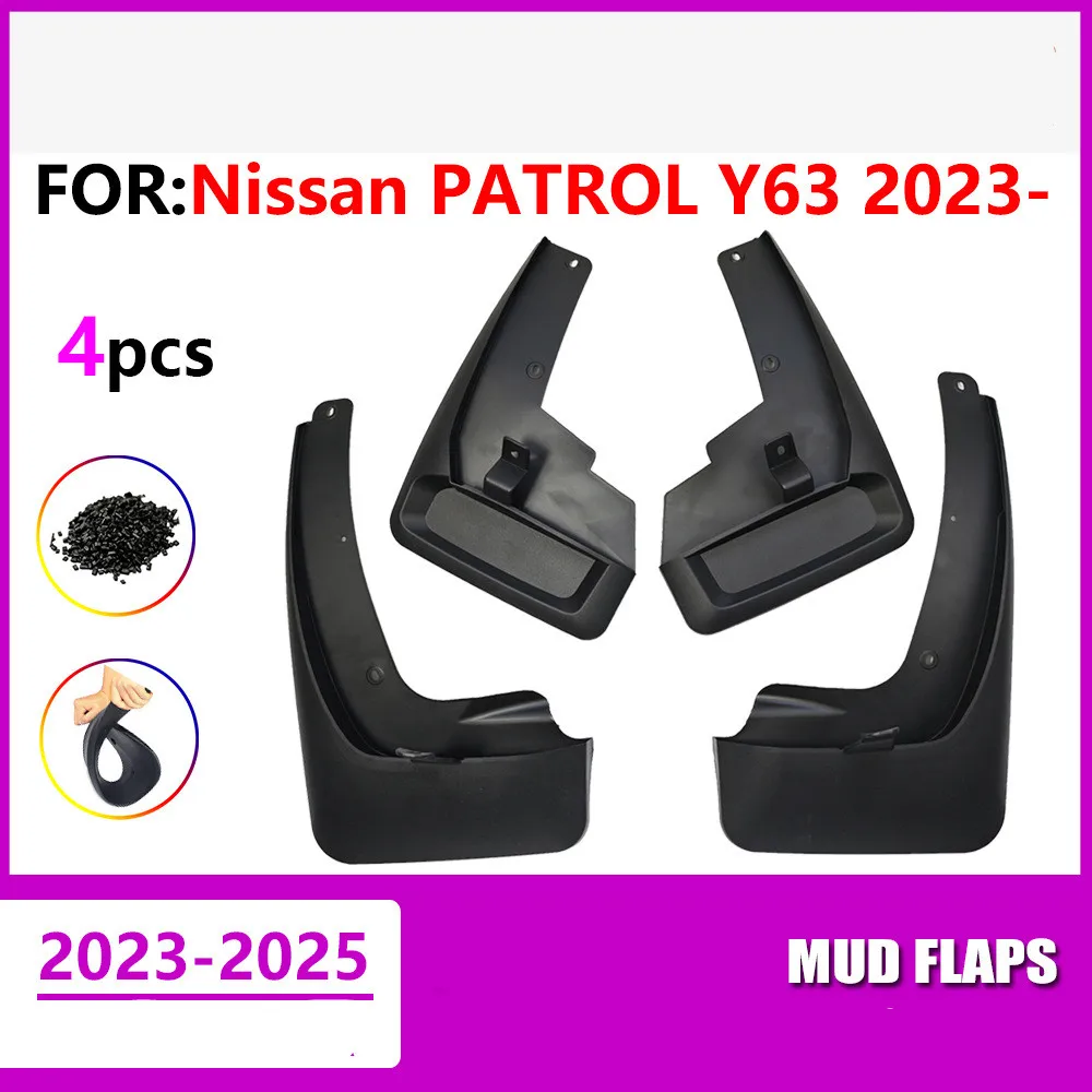 

Брызговики, брызговики для Nissan Patrol Y63 2023-2025, 4 шт., брызговики, брызговики, аксессуары для крыльев