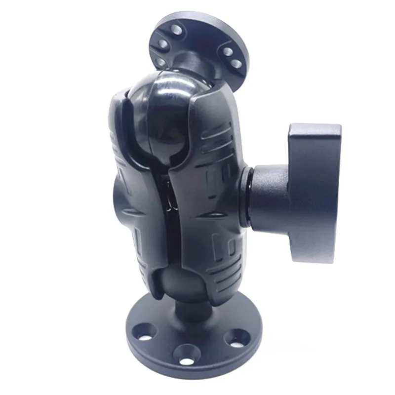 

2.25 inch Ball Head Base Aluminum Black Round Mounting Base with AMPS Round ball base Double Socket Arm for GPS Gimbal Bracket
