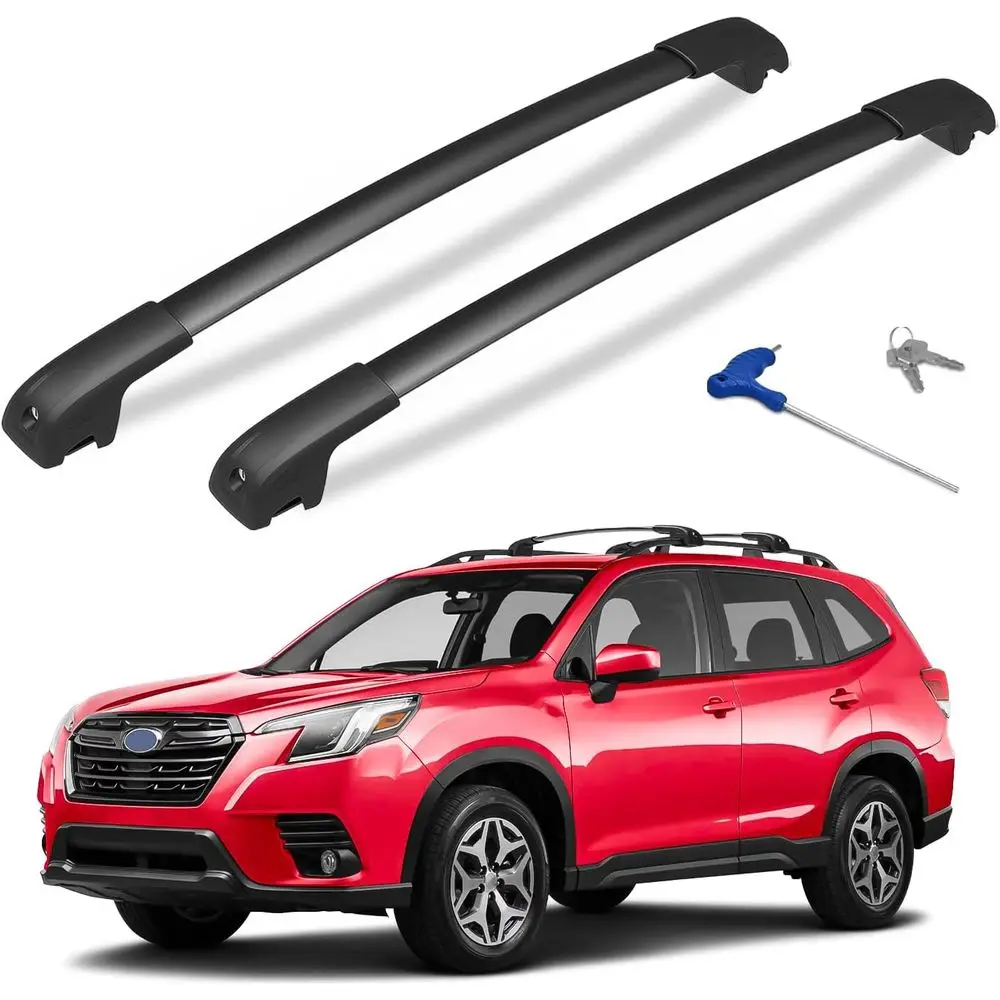 

300lbs Lockable Roo Rack Bars Compatible with 2014-2026 orester (Not or Wildern), Roo Rails bar or Rootop Cargo Bars Lage k Bike
