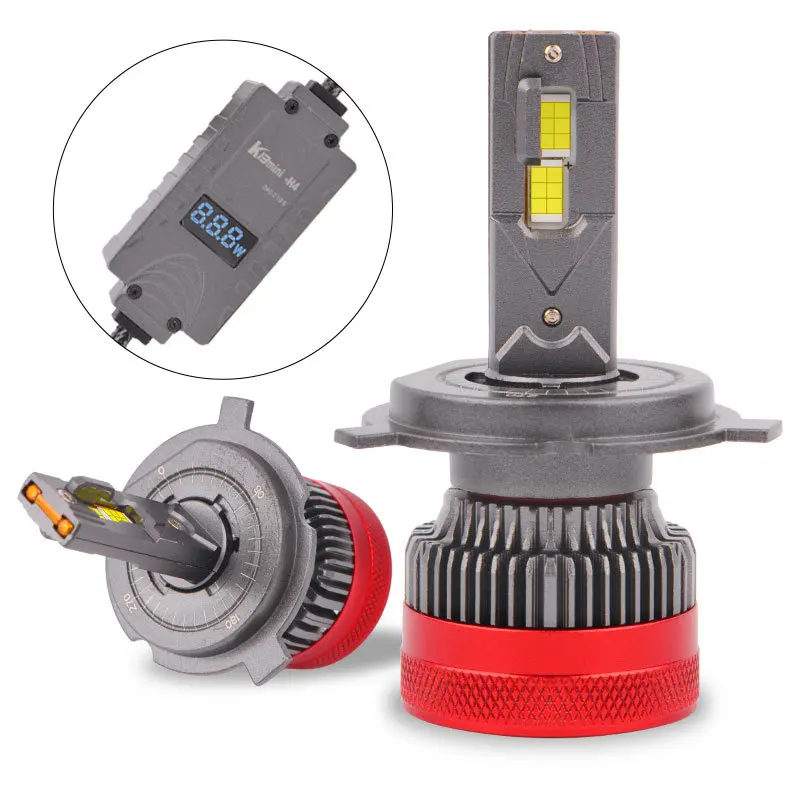 

K13 Digital Display LED Car Headlights H4 H7 H11 Bi-Beam Laser Lens 130W 13000LM Super Bright – LED Lights Car Accessories