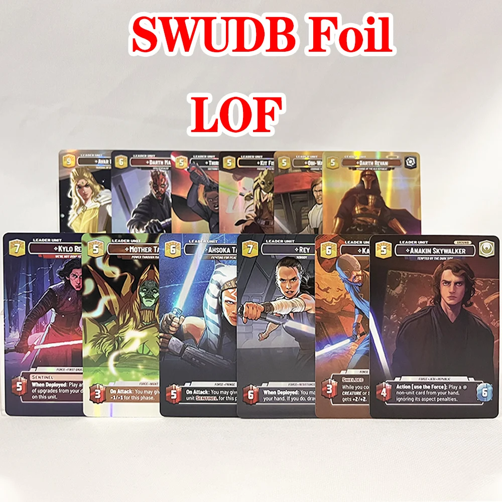 

Фольгированные прокси-карты «Звездные войны», коллекционное издание, карта SWUDB «сделай сам», «Звездные войны», необмеженные товары для фильмов, карты с персонажами