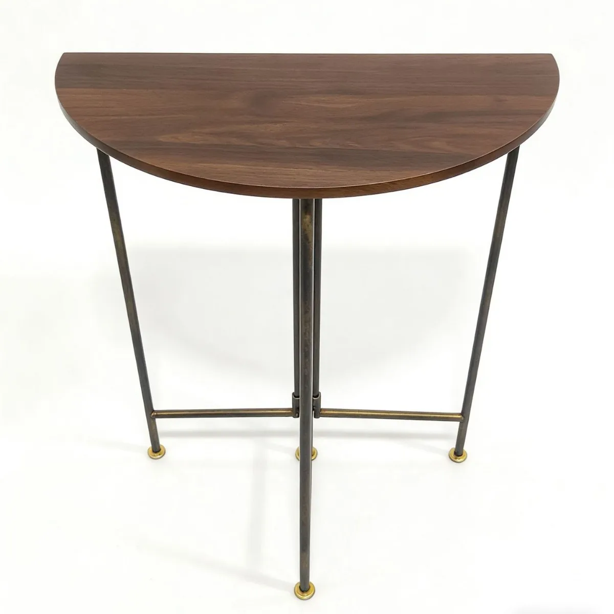 American country retro style wrought iron semi-circular porch table side table entrance corridor aisle plan creativity