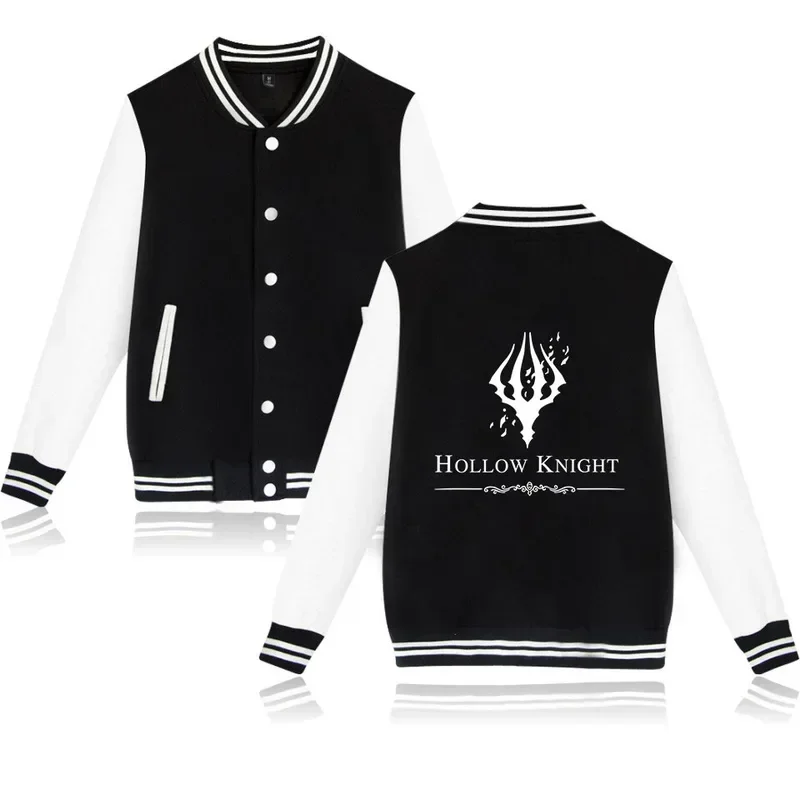 

Hot Game Hollow Knight Zip-up Baseball Uniform Fleece Jacket Women Men Streetwear Hip Hop Long Sleeve Funny Hoodie Sweatshirts