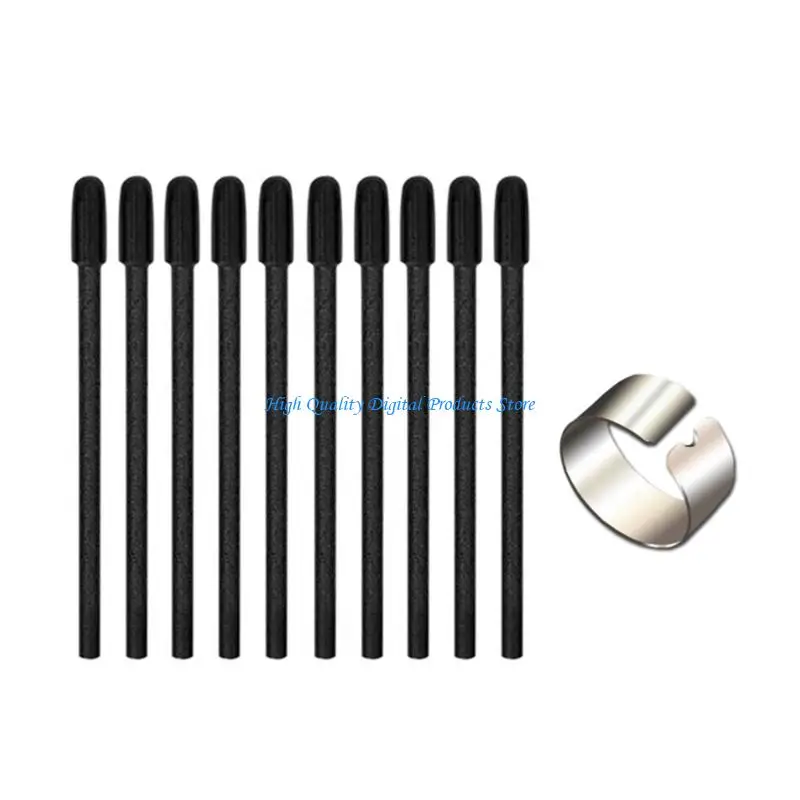 U2JE Felt Nibs Set 10Pcs Ergonomic Clip for For Pen 3 PTK470 PTK670 PTK870 Graphics Tablets Digital Creation