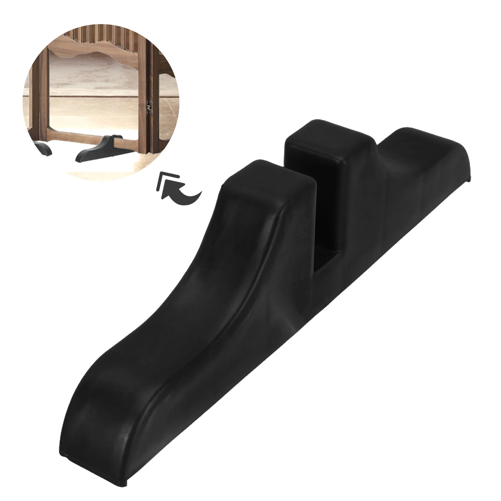 

Divider Protector Feet Anti- Tipping Border Cpu Mount Bracket Desktop Computer Black Fan Fixer