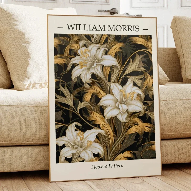 William Morris Exhibition Museum Botanical Classic Movie Posters Vintage Room Bar Cafe Decor Nordic Home Decor