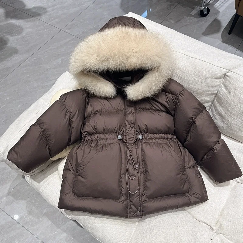 Girls Coat Overcoat Jacket Windbreak Outerwear 2024 Plush Winter Autumn Warm Cotton Christmas Gift Children\'s Clothing