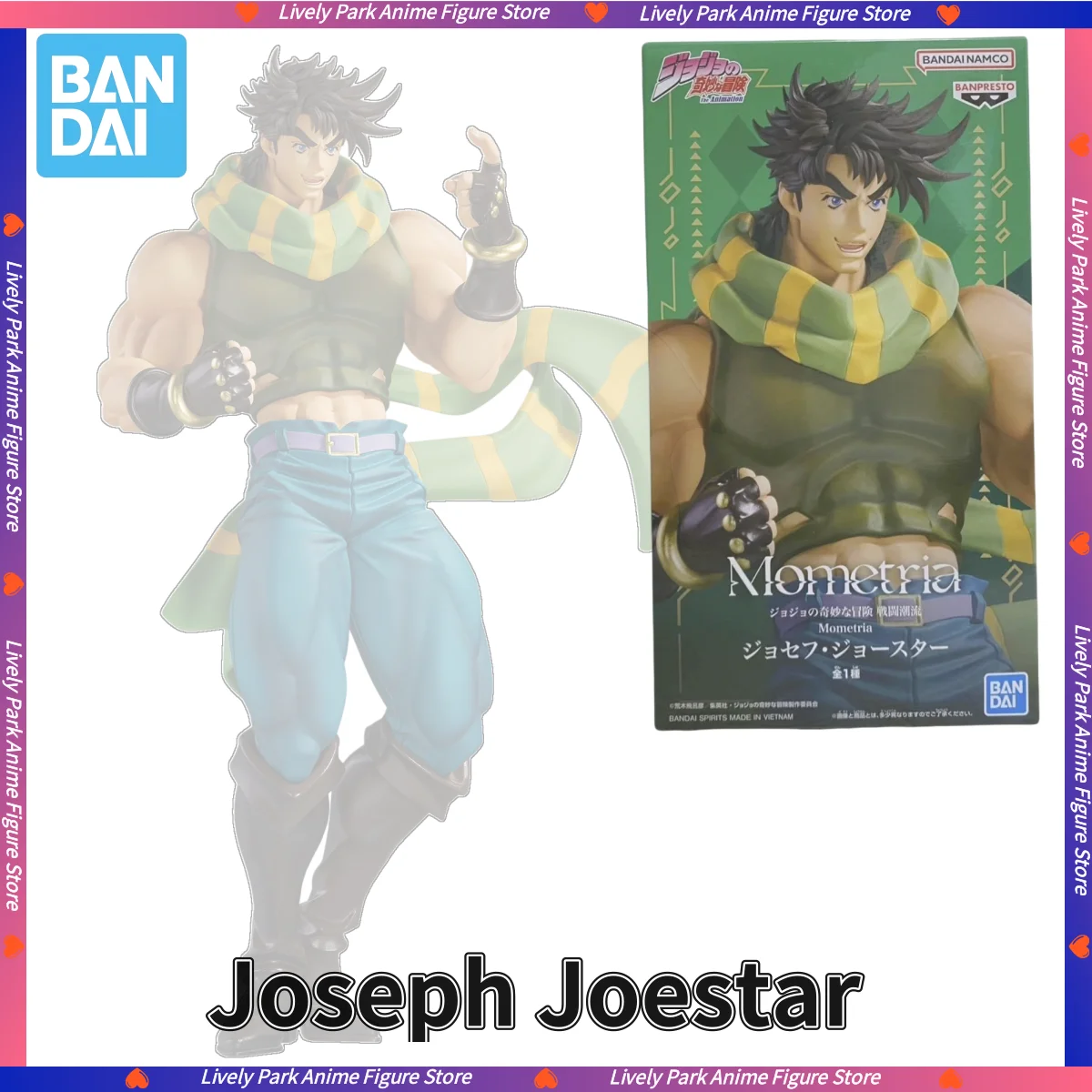 

BANDAI Original Joseph Joestar Action Figures JoJo's Bizarre Adventure Mometria Anime Character Statue Model Toys Festival Gifts