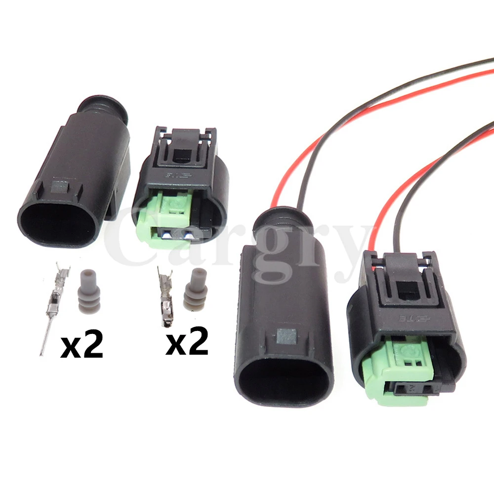 1 Set 2P 1-967570-3 968405-1 1-967644-1 AC Assembly Auto Reversing Radar Sensor Electric Cable Waterproof Socket For BMW