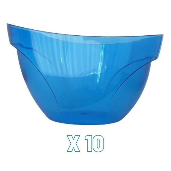 Kit 10 Ice Bucket 8L Acrylic Blue Turquoise Champagne