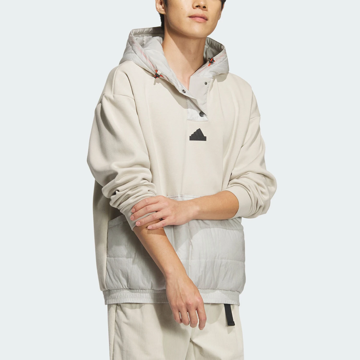 Adidas Official Authentic TECH WARM MIX TOP Men's Simple Sweatshirt JI8689
