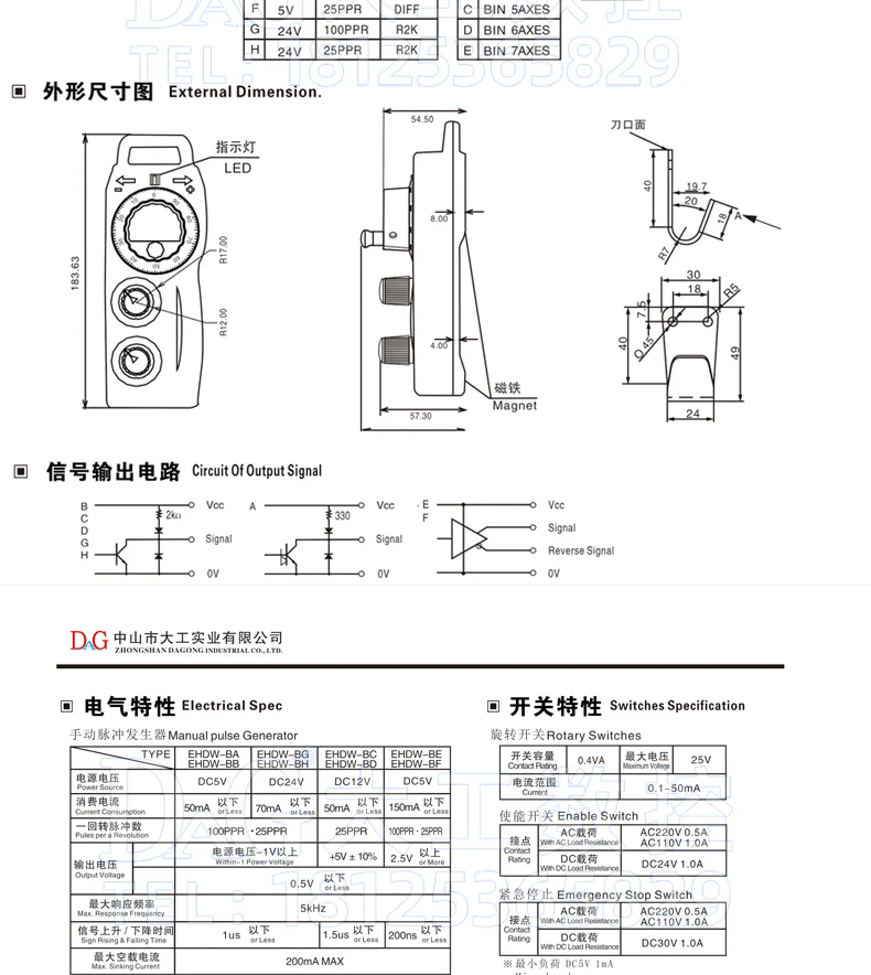 Electronic handwheel CNC machine tool EHDW-BA4S/BA5S/BD5S/BE4S/BE6L/BG4S-IM  In stock NEW 1PCS