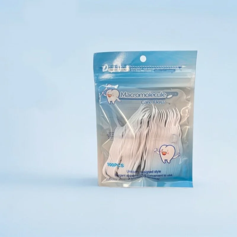 400/700 Pieces of Disposable Ultra-Fine Dental Floss Sticks, Portable Toothpicks, High Elasticity Tooth Cleaning Sticks, Oral Care for Cleaning between Teeth