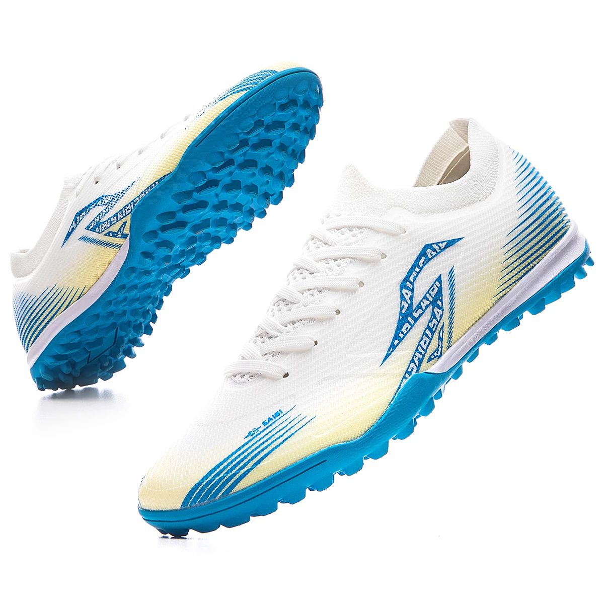 

Men's Soccer Boots Turf Hightop Outdoor Indoor Football Shoes Sneaker TF Cleat Training Athletic for Youth