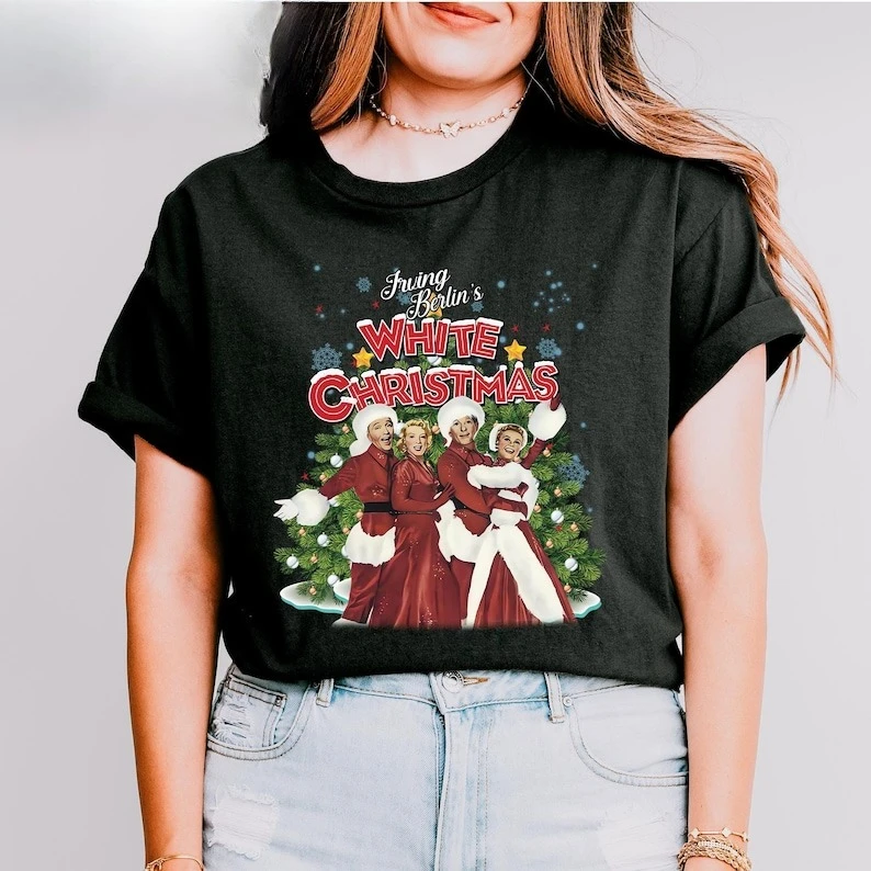 I'm Dreaming Unique of A White Christmas Movie Bob Phil Betty Judy White Christmas Xmas Gifts for Her Him Pattern Regular Shirt
