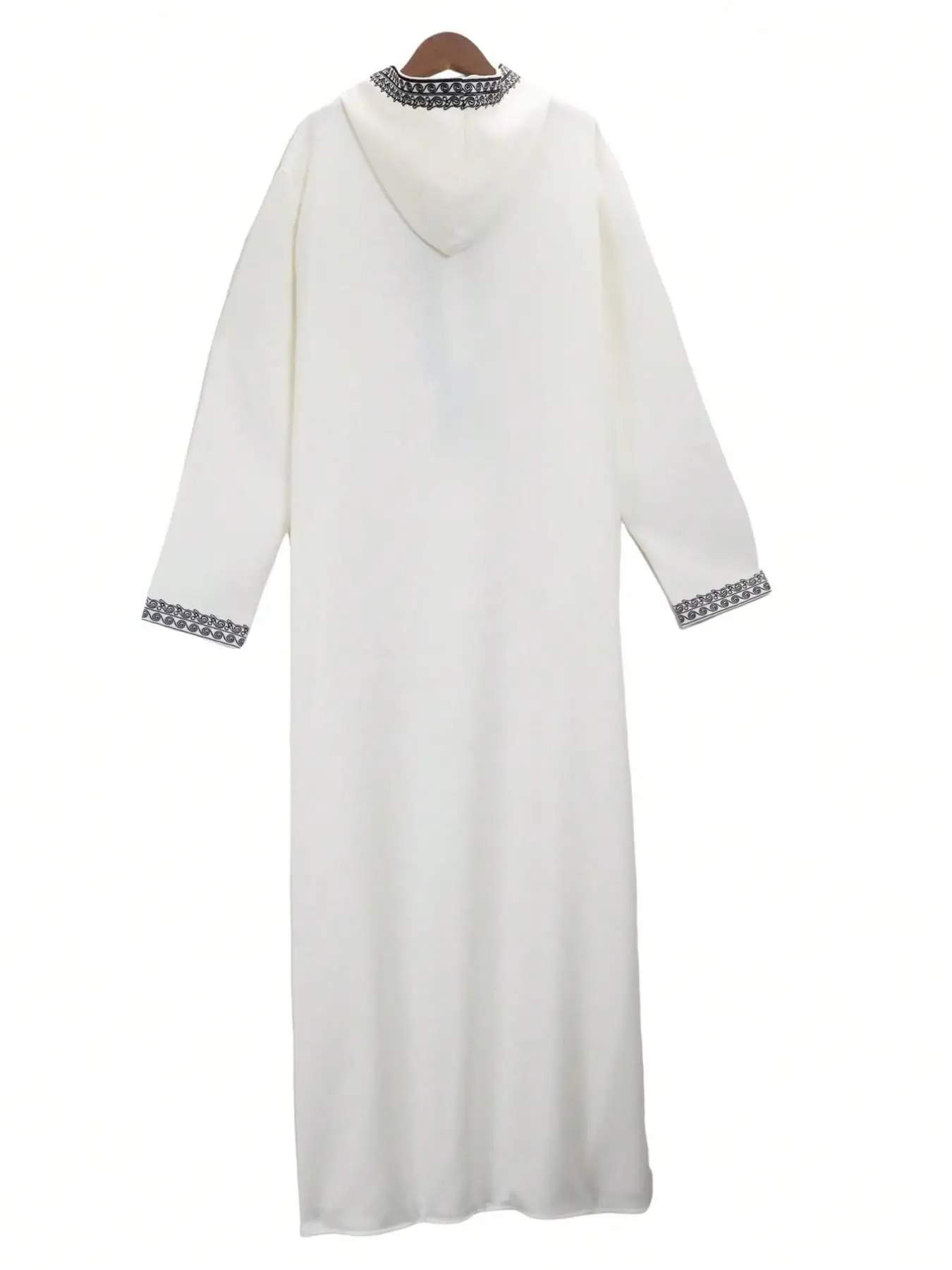 Abaya Muslim Pria Berkualitas Tinggi Jubah Sholat Islami Tradisional Bahan Lembut Model Longgar Pakaian Ramadhan