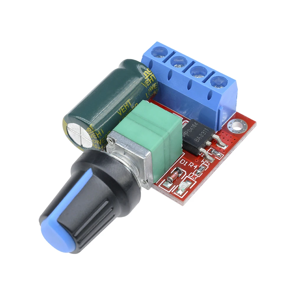 DC 4.5V-35V 0-5A 90W PWM DC Motor Speed Controller Module Adjustable Speed Regulator Control Governor Board Switch 12V 24V