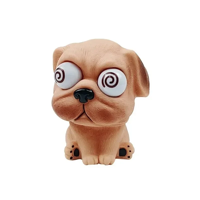 Eye-Popping Dog Decompression Toy Adult Anti-pressure Squeeze Toys Anxiety Sensory Office Portable Pendant Child Soft Rubber Toy