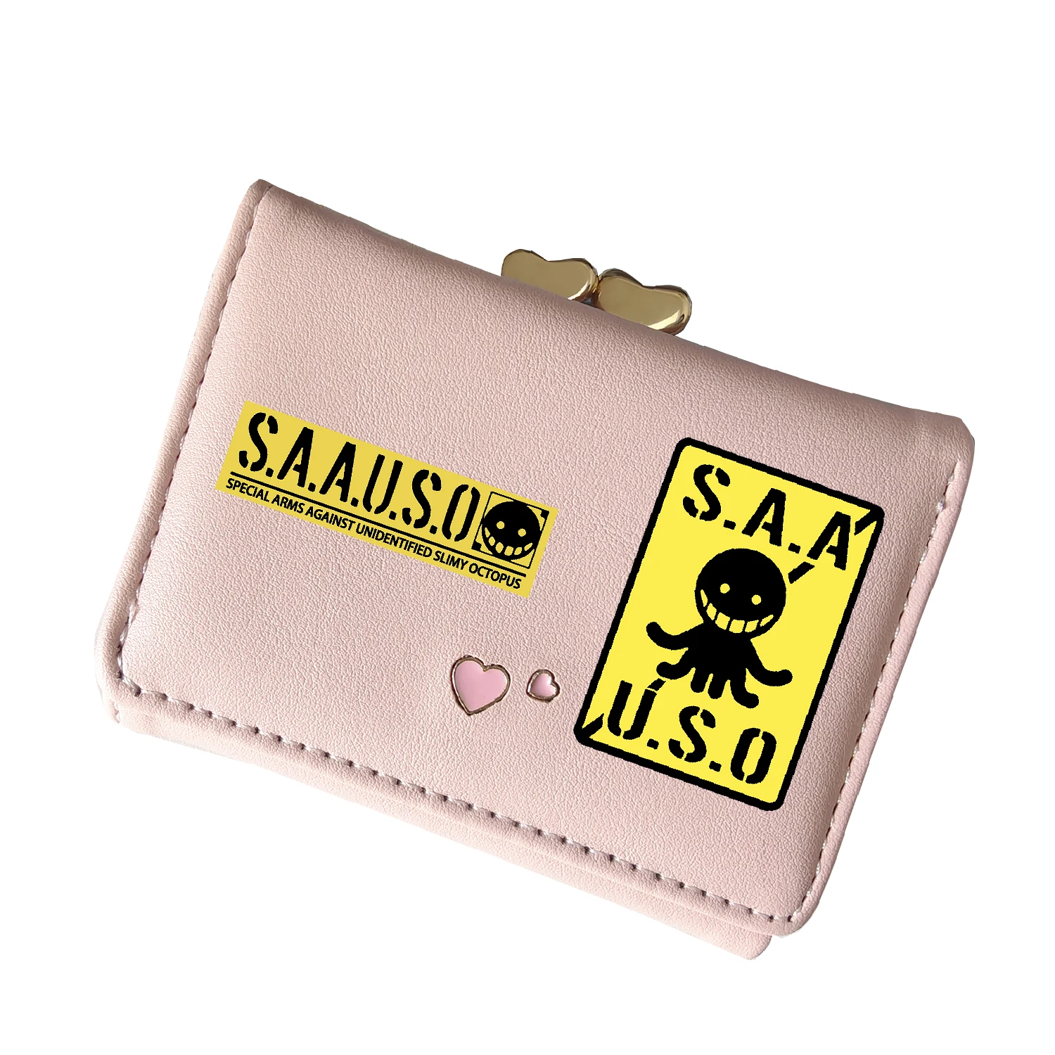 

Класс убийства, аниме, кошельки для монет, держатели для удостоверений личности с героями мультфильмов, розовые короткие кошельки для девочек, милые сумки для денег, женские сумки для мелочей