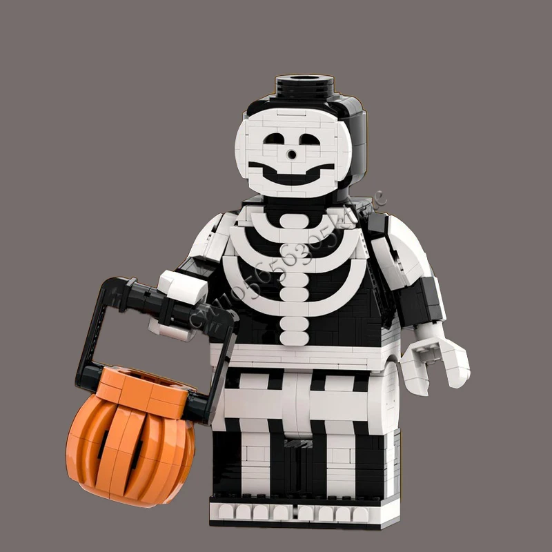 ชุดประกอบโมเดลโครงกระดูกโจรสลัดแบบปรับแต่งได้ 1031 ชิ้น MOC ชุดตัวต่อแบบปรับขนาดได้ ของเล่นประกอบเอง ชุดของขวัญ