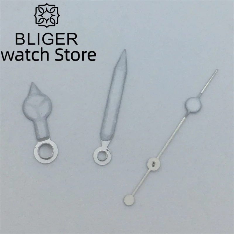 BLIGER watch hands green/blue luminous hands fit ETA 2836 2824 Miyota 8205 8215 821A Mingzhu DG 2813 3804 NH35 NH36 movement