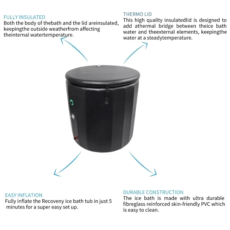 Water Sports Ice Bath Drop Stitching Portable Ice Bath Tub Pool for Fitness Sport Recovery