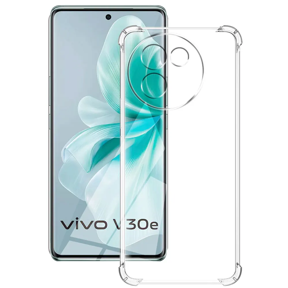 For Vivo V30E 5G /Vivo T3X Cases Clear Shockproof Silicone Soft Phone Case For Vivo Y200i Back Cover on VivoV30E T3X Y200i Funda